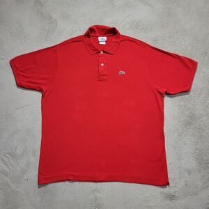Lacoste  Mens Polo Shirt Sz 7 Red